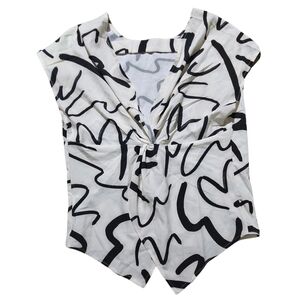 Stylish Black and White Women's Top